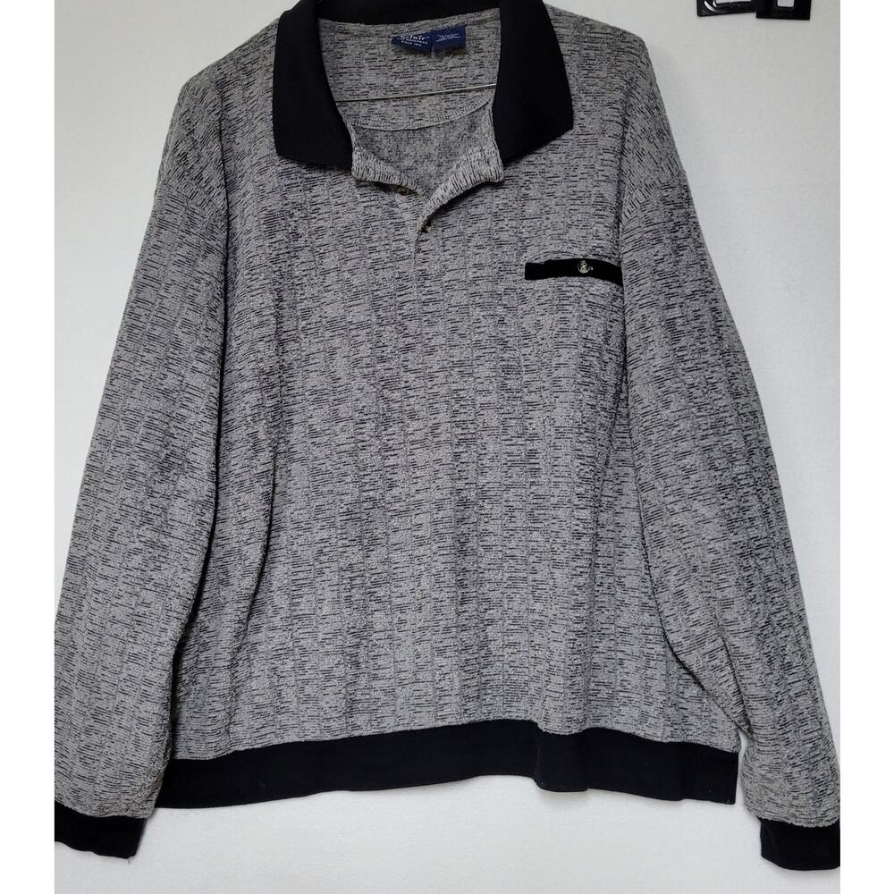 FREE SHIPPING John Blair Pullover Shirt; Banded ; Gray; 3XL